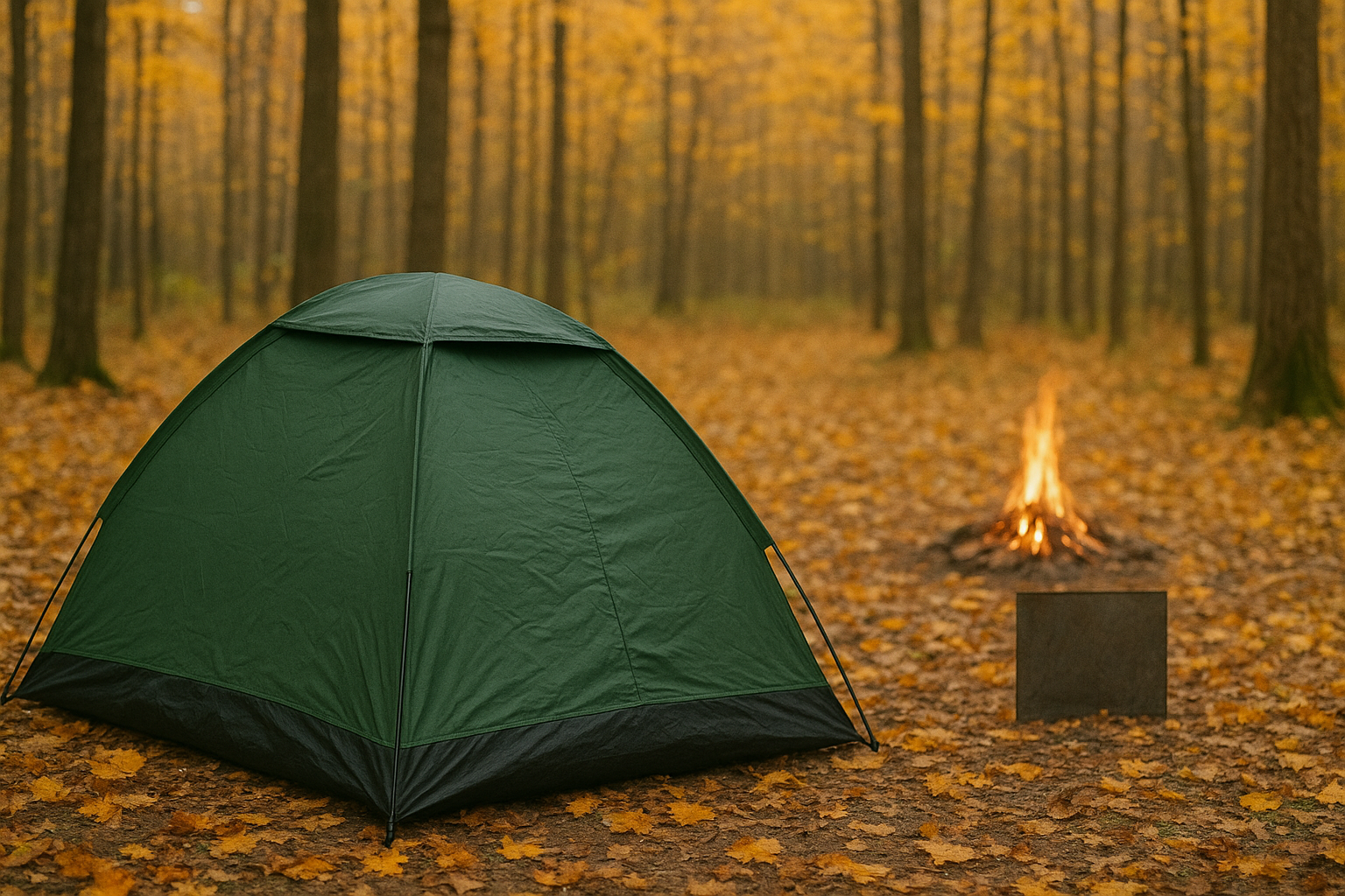 Схема правильной установки палатки