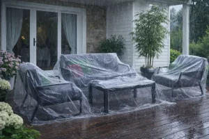 Защитные чехлы для садовой мебели на зиму