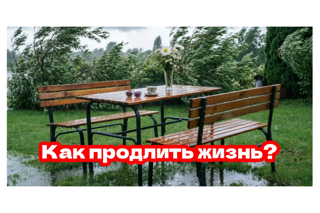 Как продлить жизнь садовой мебели?