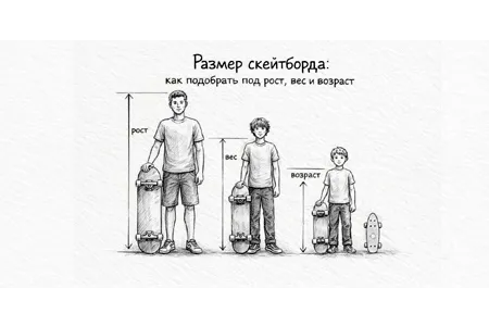 Как подобрать размер скейтборда?